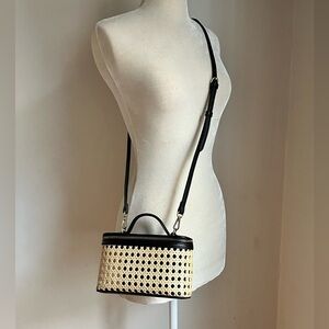 a new day straw vanity crossbody bag